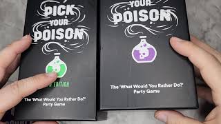 Pick Your Poison Card Game The &ldquo;What Would You Rather Do&rdquo; Party Game   After Dark Edition Review