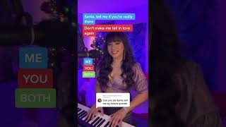 Santa Tell Me- Ariana Grande - Duet Cover (Sing With Me)  #santatellme  #shortsmaschallenge #cover