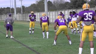 2013 LSU Spring Football Practice - Tiger Attack Drill
