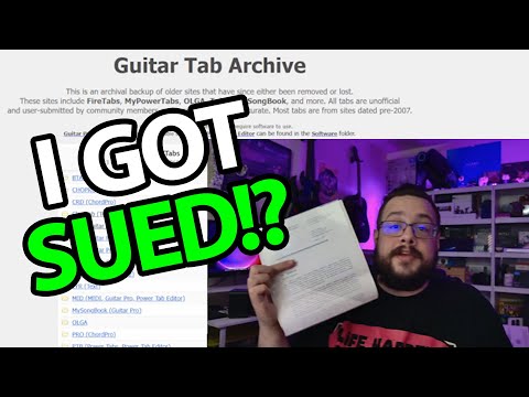 Where to download the ENTIRE Guitar Tab Archive (And how I got SUED!?)