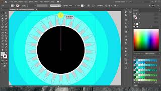 Flat eye vector art in adobe illustrator