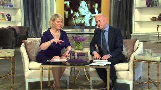 The Elizabeth Taylor Simulated Canary Diamond Drop Earrings with Mary Beth Roe