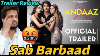 Andaaz 2 Trailer Reaction | Aayush Kumar| Akaisha | Natasha Fernandez