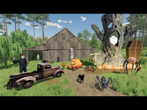 Finding Haunted Abandoned Barn Full Of Creatures Farming Simulator 22