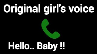 Hello.. Baby !! Indian village girl voice #call #girlvoiceprank @originalgirlsoundhub #fakecallprank