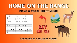 Home On The Range (piano & voice, key of G)