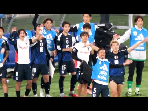 【キリンチャレンジカップ2025】長友が「落ち着け」ブラジルに歴史的勝利するまでのベンチ 現地映像
