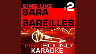 King of Anything (Karaoke Instrumental Track) [In the Style of Sara Bareilles] - ProSound Karaoke Band
