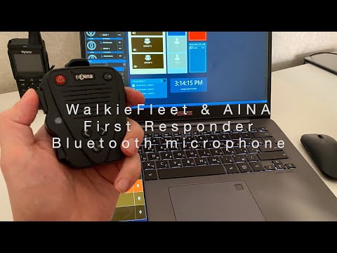 WalkieFleet & AINA First Responder Bluetooth microphone