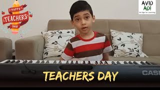 Teachers day song - Thank you teachers song on piano