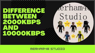 Difference between 2000Kbps & 10000Kbps
