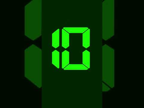 10 Seconds Digital Countdown Timer No Copyright Shorts Tiktok Timer Countdown Nocopyright Tik