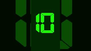 10 Seconds Digital Countdown Timer No Copyright. #shorts #tiktok #timer #countdown #trending  #fyp