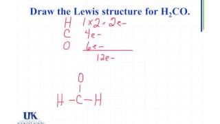 6.02 Draw the Lewis structure for H2CO