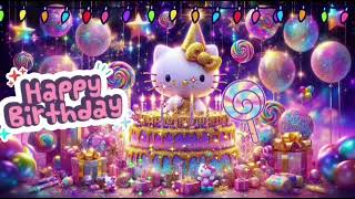 Happy Birthday to you song with Hello kitty theme 🥳🥳