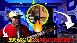 Bruno Mars & Anderson Paak Little Richard Tribute Performance LIVE - Producer Reaction with Bass