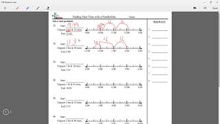 Stream 4th Grade Math: Elapsed Time with Number Line 3 Online