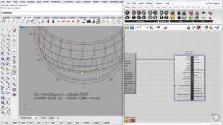 19 - Grasshopper - Sun Path Diagram