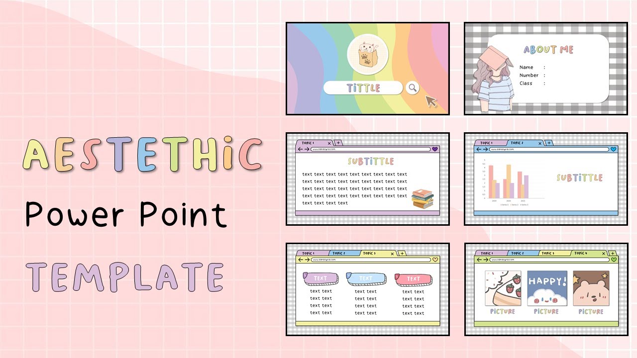 Aesthetic Ppt 1 Animated Slide Easy Simple Free Template Font Theme 