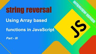 Stream reverse string using array functions in JavaScript #jsbyjs #coding #interview Online