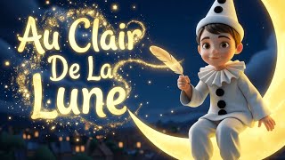 Au Clair De La Lune | L'Aventure De Pierrot Et De Sa Plume | Berceuse & Comptine B&eacute;b&eacute;