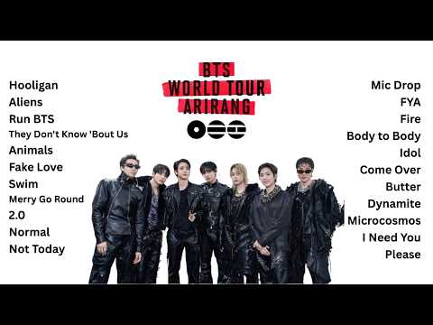 BTS ARIRANG World Tour 2026 Full SETLIST