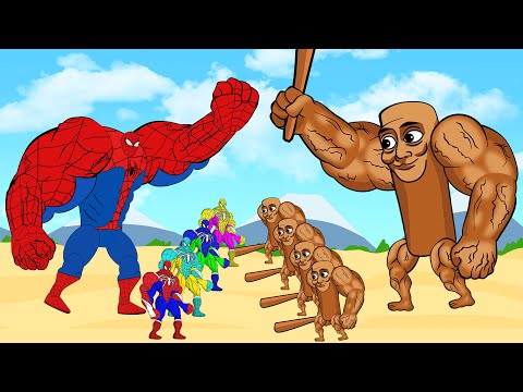 Evolution Of SPIDERMAN Vs Evolution Of Tung Tung Tung Sahur : Who Will Win? | SUPER HEROES MOVIE P4