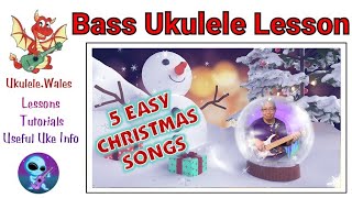 5 Easy Christmas Songs For Bass Ukulele & Bass Guitar