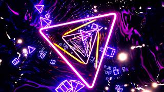 🔷 4K Screensaver &ndash; Futuristic Neon Flow &ndash; DJ Visual Loop (No Sound)