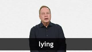 How to pronounce LYING in American English