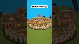 Minecraft Ultimate Starter House 🏠 New 3D build guide now link in bio 📝 #minecraft