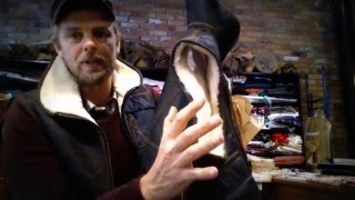 The two types of sheepskin vests