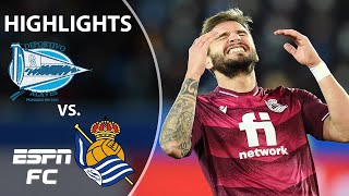 レアル・ソシエダ、苦戦中のアラベスと1-1の引き分け | ラ・リーガ・ハイライト | ESPN FC