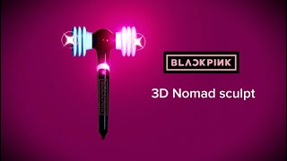[3D nomad sculpt]Black pink light stick