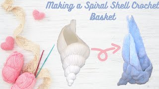 Crocheting a Spiral Shell Basket for my Friend's Birthday~