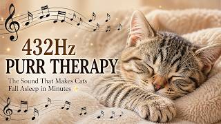 432Hz PURR THERAPY | The Sound That Makes Cats Fall Asleep in Minutes ✨