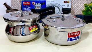 🛍Prestige Dlx Alpha Vs Prestige Triply Pressure cooker  Handi Cooker  Triply Steel Cookware