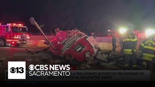 Federal investigators release preliminary report on Sacramento helicopter crash