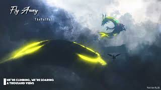 Fly Away - TheFatRat / Lyrics / Live Wallpaper - Rayquaza Flying in the Dark Sky