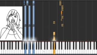 maps by yeah yeah yeahs music sheet tutorial synthesia style  100% speed