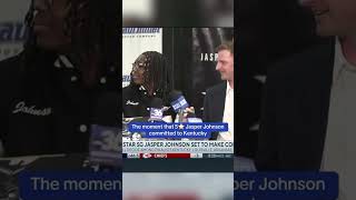 The moment that 5⭐️ SG Jasper Johnson committed to Kentucky 🔥 #shorts