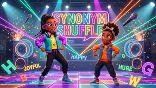 SYNONYM SHUFFLE REMIX! 🕺💃 | Synonyms for Kids | Fun Vocabulary Dance Party!