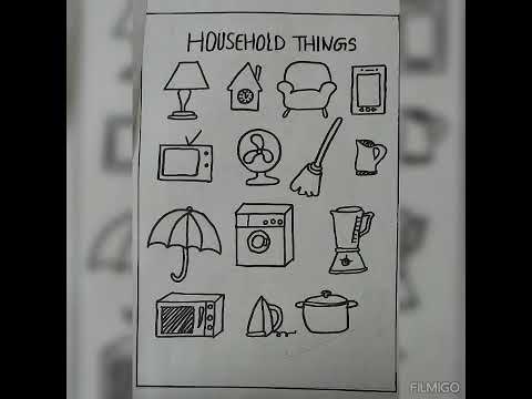 How To Draw Household Things