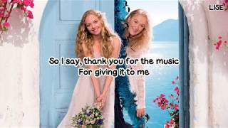 Amanda Seyfried - Thank You for the Music (From "Mamma Mia!") [Lyrics Video]