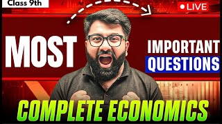 Complete Economics Important Questions🔥 | CBSE Class 9 SST | Final Exam Prep with Gautam Sir