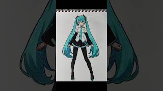 Hatsune miku | stick to anime drawing #hatsunemiku #anime#drawing