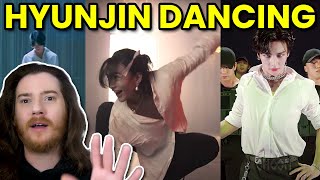 DANCER Reacts To HYUNJIN (SKZ) Dancing to When The Party&rsquo;s Over, Play With Fire, & Motley Crew!