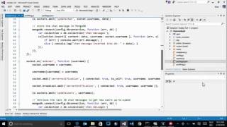 Getting started with Node js Tools for Visual Studio