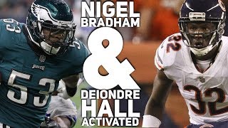 Tre Sullivan Waived & Activate Nigel Bradham and Deiondre Hall