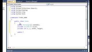 C Sharp Tutorial Snake Game - Part One Drawing the Snake